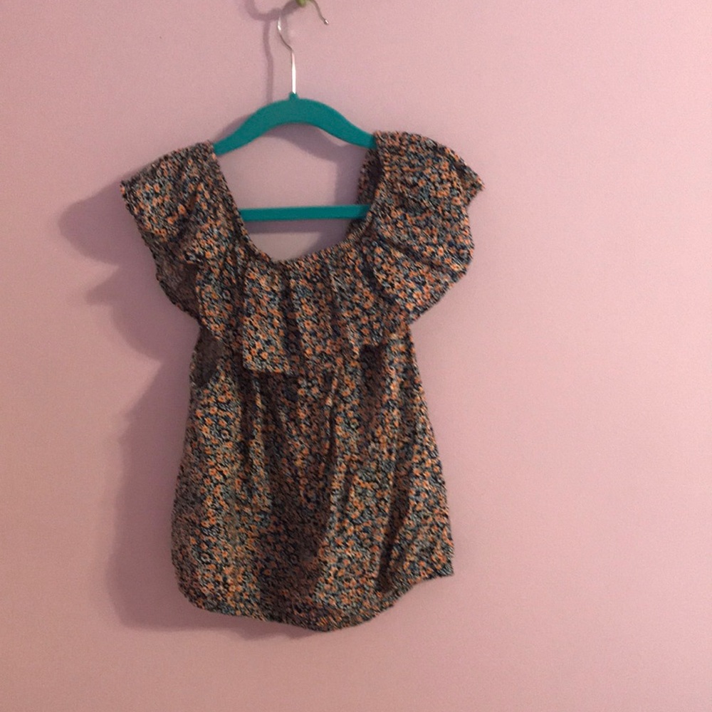 Floral off the shoulder top